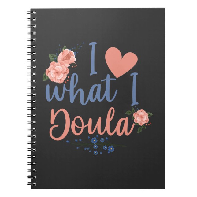 Midwife Baby Catcher Birth Cute Doula profession Notebook (Front)