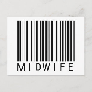 Midwife Bar Code Postcard