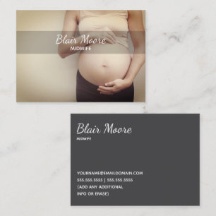 Midwife Birth Doula Business Card