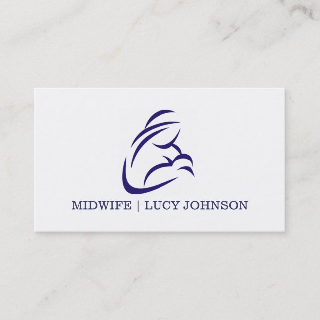 Midwife Caregiving Nurse Nursing Health Care Business Card (Front)