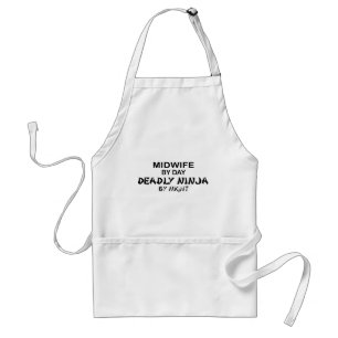 Midwife Deadly Ninja by Night Standard Apron