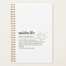 Midwife Definition Journal Planner Gift