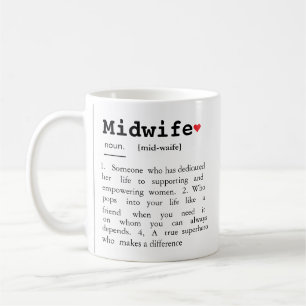 Midwife Definition, Midwife Gift, Coffee Mug