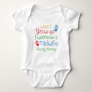 Midwife (Future) Like My Mummy Baby Bodysuit