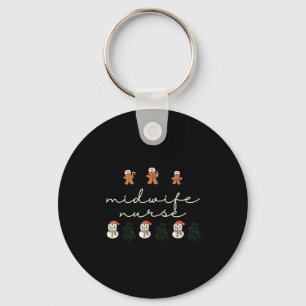 Midwife Nurse Christmas Gingerbread Nicu Hostal Pa Key Ring