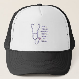 Midwife Nurse Heart  hat