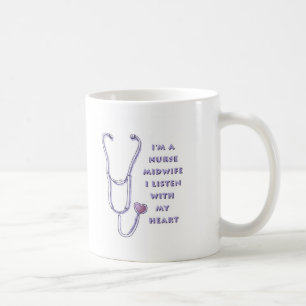 Midwife Nurse Heart  mug