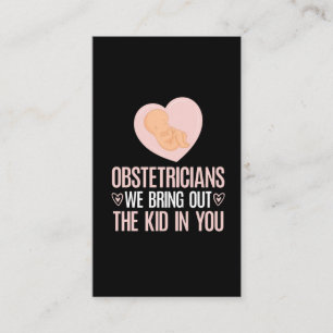 Midwife Obstetrician Obgyn Cute Baby Doula Business Card