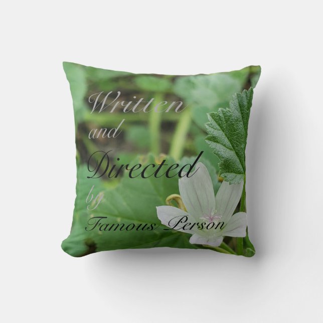 Midwife or care occupation custom throw pillow (Front)