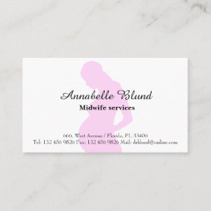 Midwife QR code professional Business Card