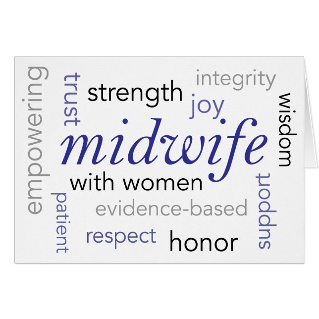 midwife word cloud (Front Horizontal)