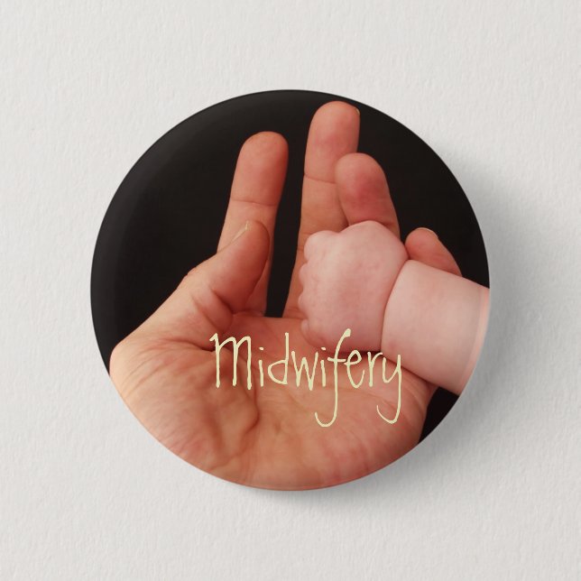 Midwifery 6 Cm Round Badge (Front)