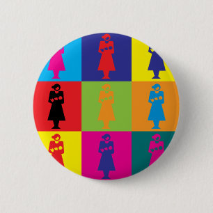 Midwifery Pop Art 6 Cm Round Badge