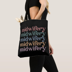 Midwifery Retro Vintage Midwife Gifts Tote Bag