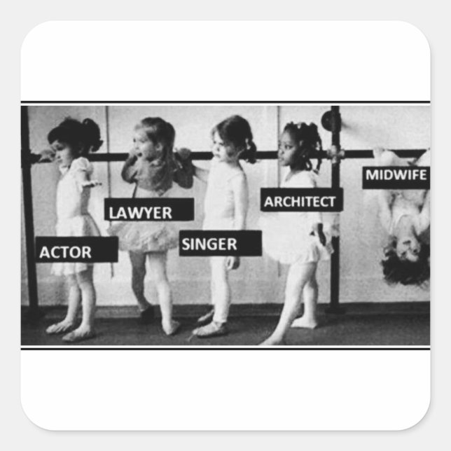 midwives are different square sticker (Front)