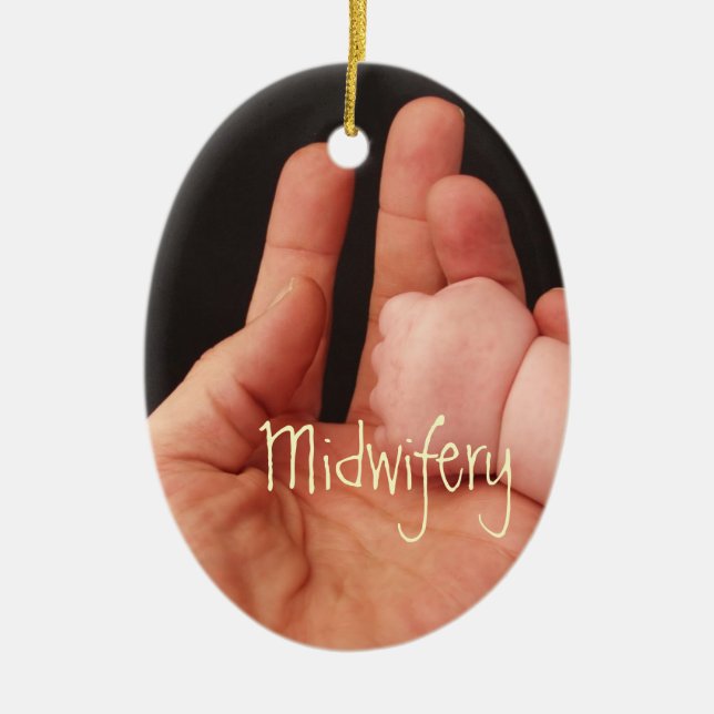 Midwives Ceramic Tree Decoration (Front)