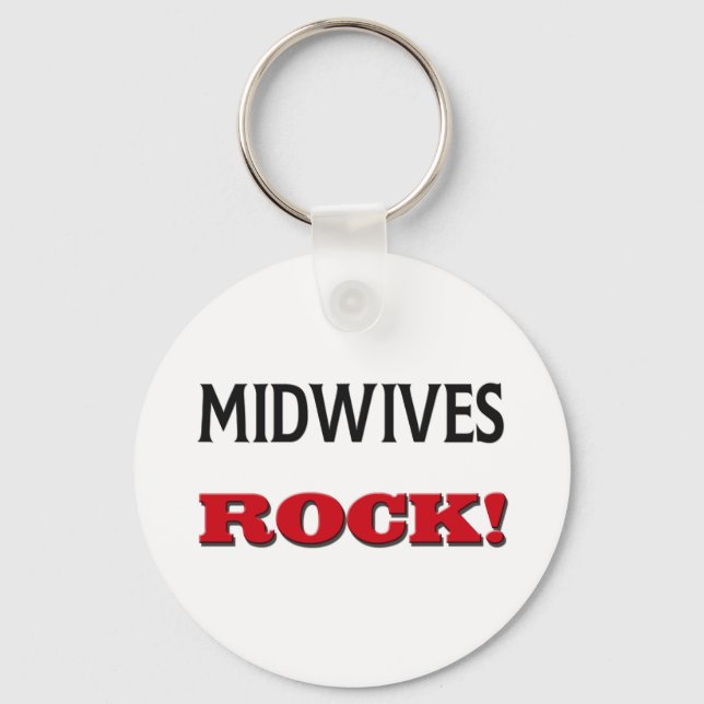 Midwives Rock Key Ring (Front)