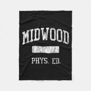 Midwood high school hs brooklyn ny phys ed fleece blanket