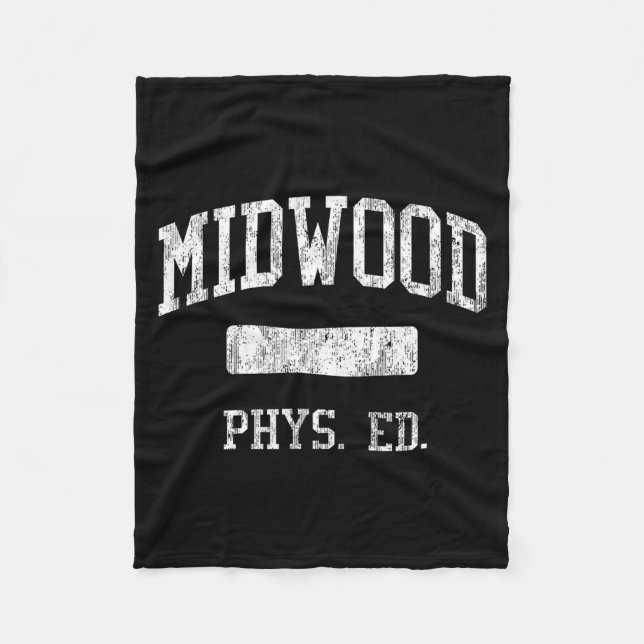Midwood high school hs brooklyn ny phys ed  fleece blanket (Front)