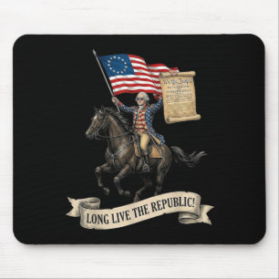 Mieman Long Live The Republic Usa 1776 2026 4th Of Mouse Pad