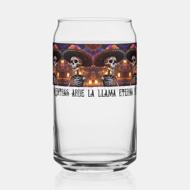Mientras arde la llama eterna… Can Glass (Front)