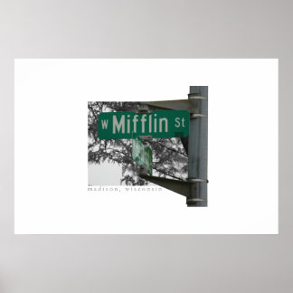 Mifflin Street Madison, Wisconsin Poster
