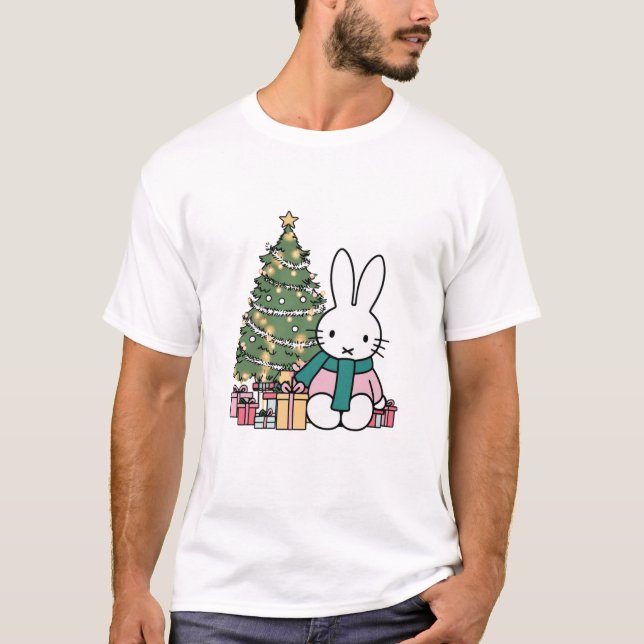 Miffy on Christmas Morning T-Shirt (Front)