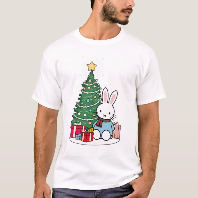 Miffy on Christmas Morning  T-Shirt (Front)