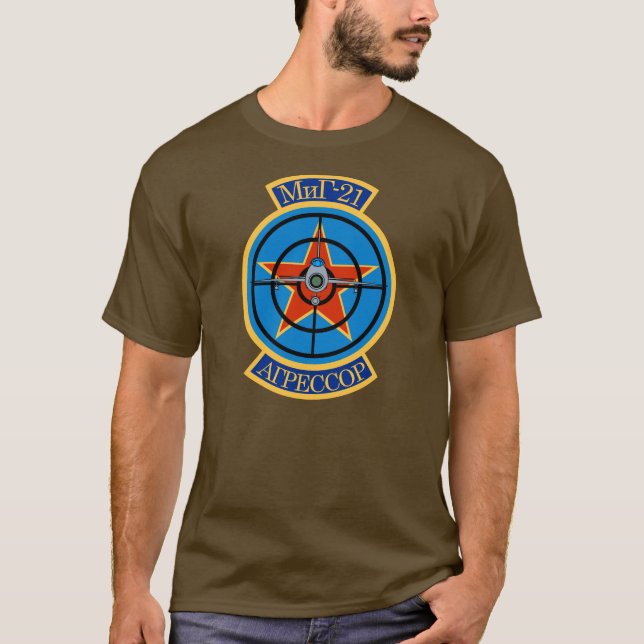 MiG-21 Aggressor Logo Shirt (Russian) (Front)