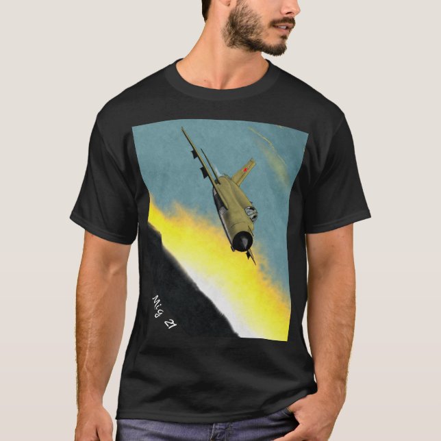 Mig 21 Soviet Interceptor T-Shirt (Front)