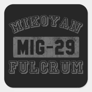 MIG-29 Fulcrum Square Sticker