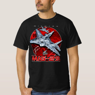 MIG-29 Soviet Union  Air Superiority Jet Fighter T-Shirt