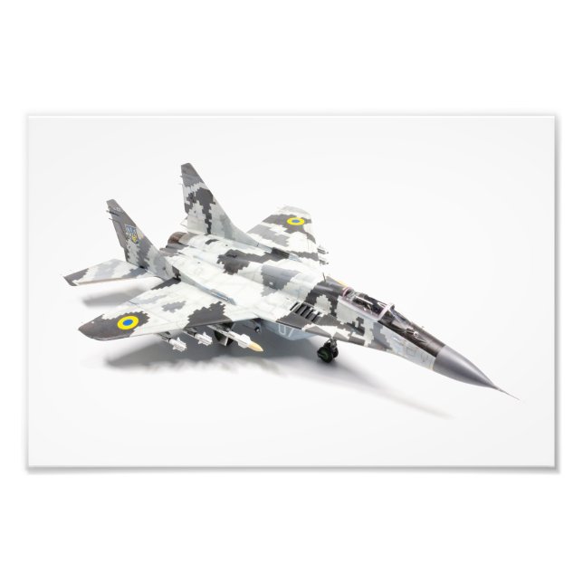 Mig-29 Ukrainian Air Force Photo Print (Front)