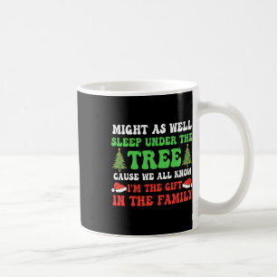 Might As Well Sleep Under The Tree Kids Christmas Coffee Mug