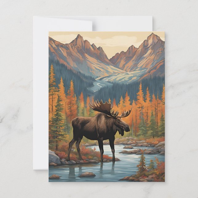 Might moose mountain card (Front)