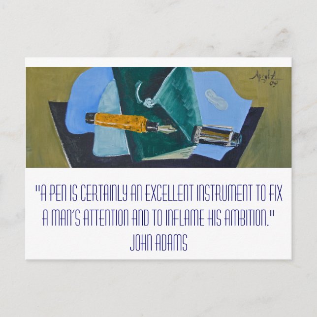 Mightier Than the Sword Postcard (Front)