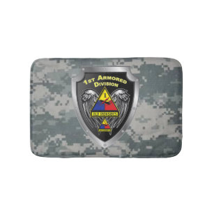Mighty 1st Armored Division “Old Ironsides” Bath Mat