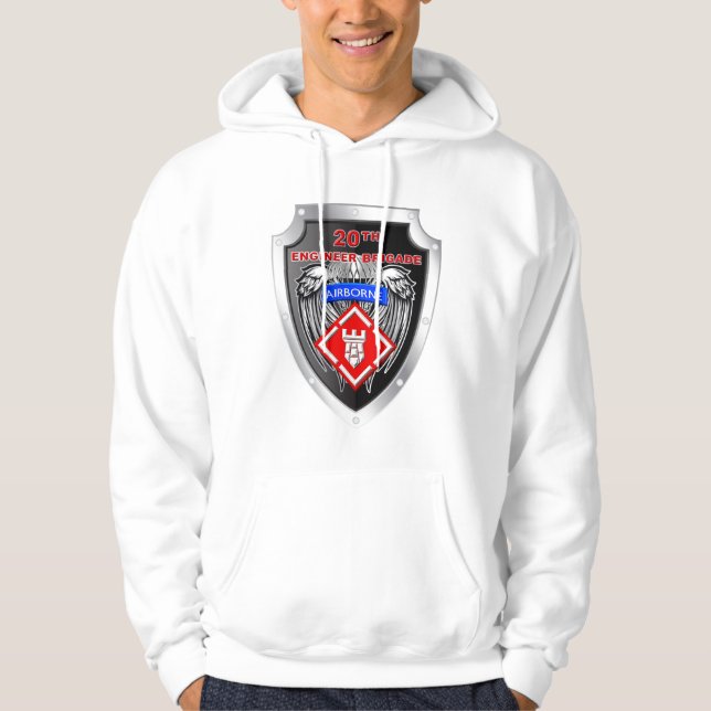 Mighty 20th Engineer Brigade-Airborne Hoodie (Front)