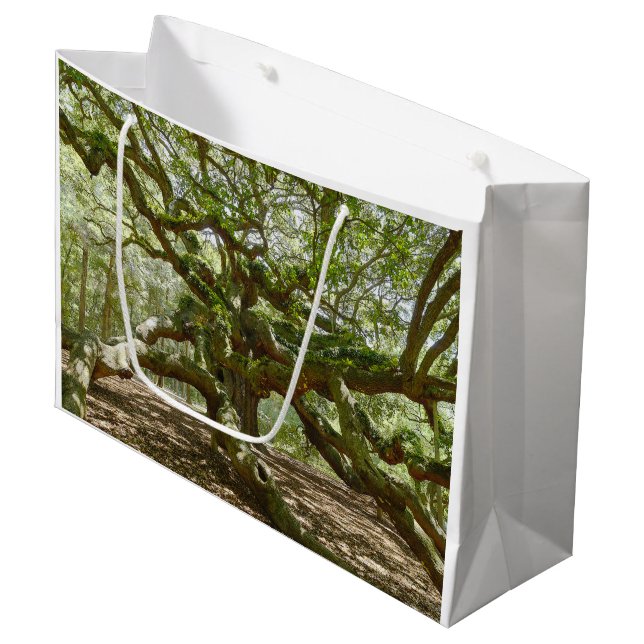 Mighty Angel Oak Large Gift Bag (Front Angled)