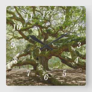 Mighty Angel Oak Wall Clock