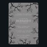 Mighty as the Oak Spooky Adult Birthday Invitation<br><div class="desc">Invite your guests into the shadowy realm of your celebration with our "Mighty as the Oak Spooky Adult Birthday" Invitation, hand-drawn by the talented Nathalie Portet. This invitation is more than just a mere announcement; it's a gateway to an enchanting experience. Each one features the haunting image of creepy old...</div>