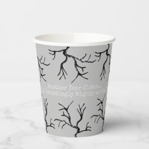 Mighty as the Oak Spooky Adult Birthday Party Paper Cups
