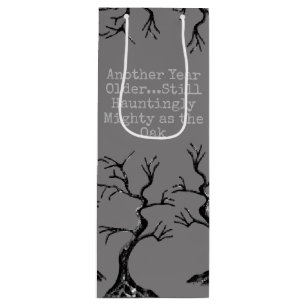 Mighty as the Oak Spooky Wine Gift Bag