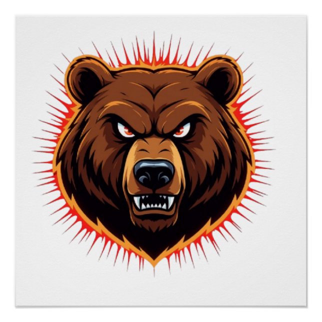 Mighty Bear – Raw Strength of Nature Poster (Front)