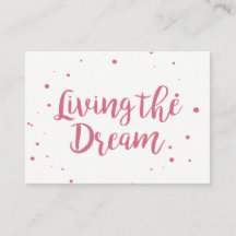 Mighty Business Card Living The Dream