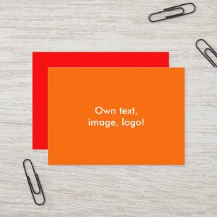Mighty Business Cards Orange-Red