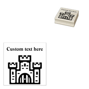 Mighty Castle Custom Rubber Stamp