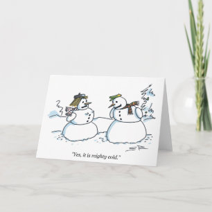 Mighty Cold greeting card