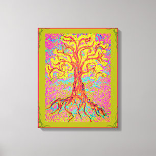 Mighty Colourful Tree Canvas Print