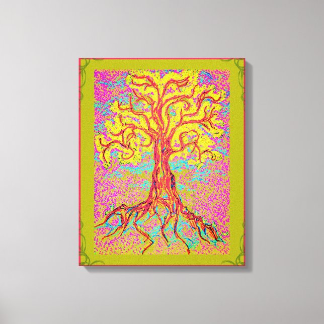 Mighty Colourful Tree Canvas Print (Front)